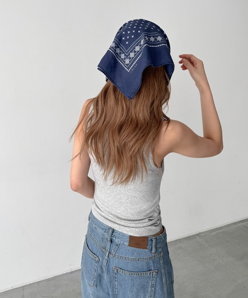 CANAL JEAN(キャナルジーン)の「Lakey Park バンダナ(バンダナ/スカーフ・レディース・ネイビー・ONE SIZE)」の11枚目の写真