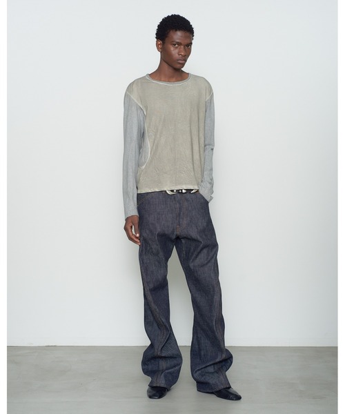 CONZ(コンズ)の「3D TWISTED JEANS/立体裁断/3Dパターン/ローライズ/デニム/NVRFRGT(デニムパンツ・メンズ・インディゴブルー・1/3/2)」の5枚目の写真