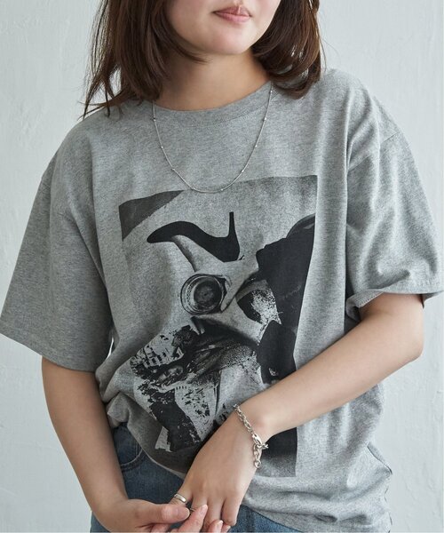 VENCEEXCHANGE(ヴァンスエクスチェンジ)の「モノトーンフォト Tシャツ(Tシャツ/カットソー・レディース・オフホワイト/その他1/その他2/杢グレー・FREE)」の14枚目の写真