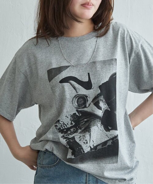 VENCEEXCHANGE(ヴァンスエクスチェンジ)の「モノトーンフォト Tシャツ(Tシャツ/カットソー・レディース・オフホワイト/その他1/その他2/杢グレー・FREE)」の13枚目の写真