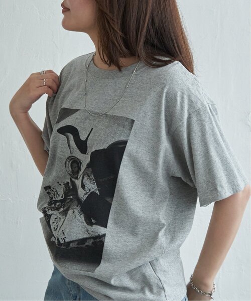 VENCEEXCHANGE(ヴァンスエクスチェンジ)の「モノトーンフォト Tシャツ(Tシャツ/カットソー・レディース・オフホワイト/その他1/その他2/杢グレー・FREE)」の12枚目の写真