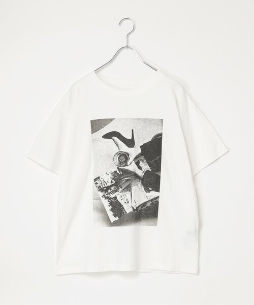 VENCEEXCHANGE(ヴァンスエクスチェンジ)の「モノトーンフォト Tシャツ(Tシャツ/カットソー・レディース・オフホワイト/その他1/その他2/杢グレー・FREE)」の8枚目の写真