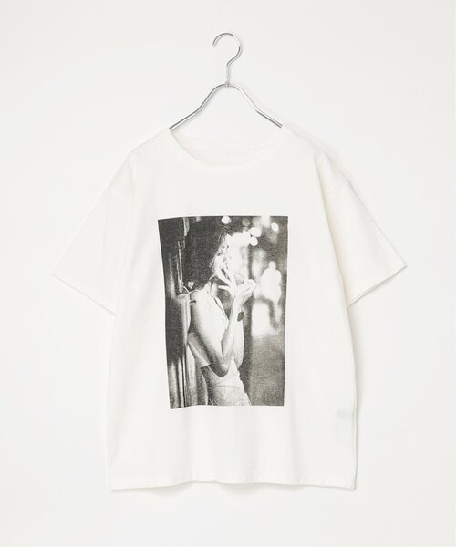VENCEEXCHANGE(ヴァンスエクスチェンジ)の「モノトーンフォト Tシャツ(Tシャツ/カットソー・レディース・オフホワイト/その他1/その他2/杢グレー・FREE)」の7枚目の写真