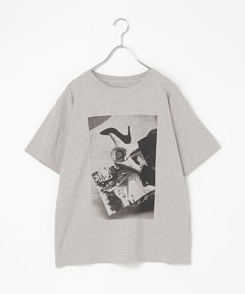 VENCEEXCHANGE(ヴァンスエクスチェンジ)の「モノトーンフォト Tシャツ(Tシャツ/カットソー・レディース・オフホワイト/その他1/その他2/杢グレー・FREE)」の6枚目の写真
