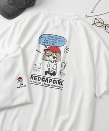 【70】【RCG】デフォルメプリント シルクタッチ クルーネックTシャツ/バックプリント/ワンポイント刺繍/接触冷感/ストレッチ/ユニセックス/レディース/メンズ/ショート丈有り