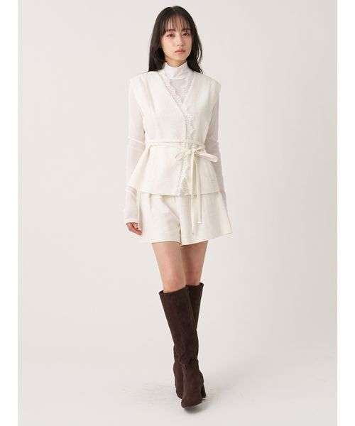 SNIDEL(スナイデル)の「【セットアップ対応】レーストリミングバリエジレ(その他アウター・レディース・ブラック/グレー/アイボリー・F)」の13枚目の写真