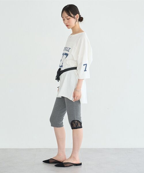 earth music&ecology(アースミュージックアンドエコロジー)の「バイカーパンツ(その他パンツ・レディース・グレー系その他2/ブラック・FREE)」の10枚目の写真