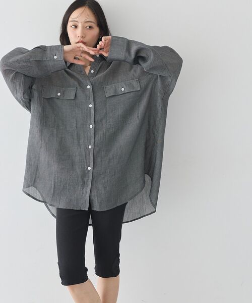 earth music&ecology(アースミュージックアンドエコロジー)の「バイカーパンツ(その他パンツ・レディース・グレー系その他2/ブラック・FREE)」の20枚目の写真