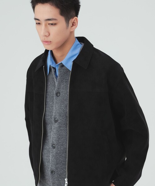 BEAMS HEART(ビームスハート)の「フェイクレザー シングルジップ ブルゾン(ブルゾン・メンズ・ブラック・SMALL/LARGE/MEDIUM)」の5枚目の写真