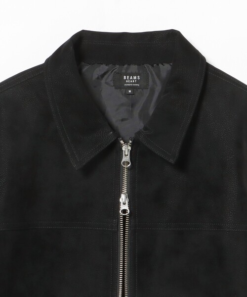 BEAMS HEART(ビームスハート)の「フェイクレザー シングルジップ ブルゾン(ブルゾン・メンズ・ブラック・SMALL/LARGE/MEDIUM)」の7枚目の写真