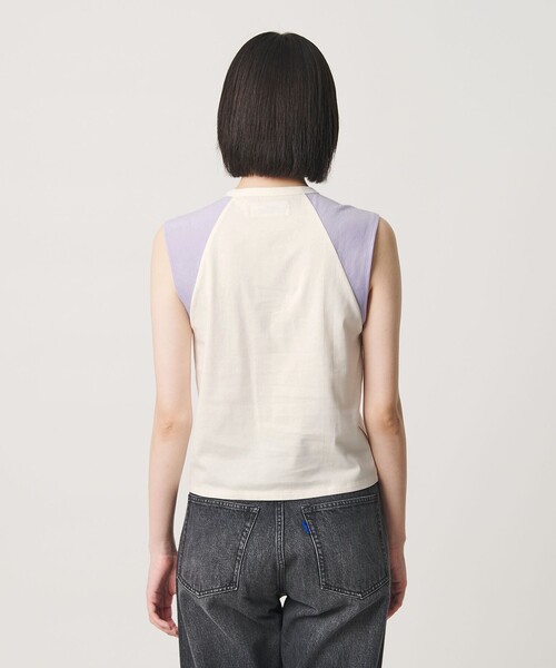 NICE WEATHER(ナイスウェザー)の「<NICE WEATHER>ヘルシースリーブトップス(Tシャツ/カットソー・レディース・ホワイト/ダークブラウン・FREE)」の8枚目の写真
