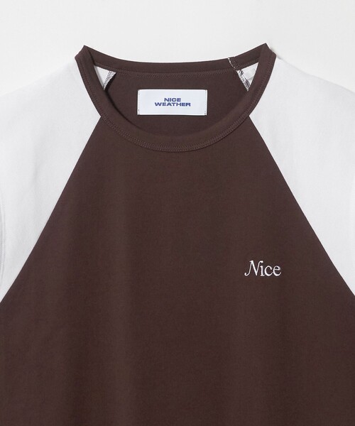 NICE WEATHER(ナイスウェザー)の「<NICE WEATHER>ヘルシースリーブトップス(Tシャツ/カットソー・レディース・ホワイト/ダークブラウン・FREE)」の11枚目の写真