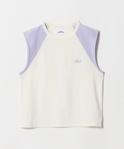 NICE WEATHER(ナイスウェザー)の「<NICE WEATHER>ヘルシースリーブトップス(Tシャツ/カットソー・レディース・ホワイト/ダークブラウン・FREE)」の15枚目の写真