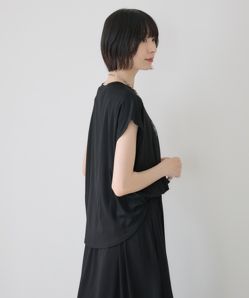 Paradise Picnic(パラダイスピクニック)の「33℃【接触冷感/UVカット】レイヤードライク機能素材ワンピース(ワンピース・レディース・ブラック/ブラウン・FREE)」の10枚目の写真