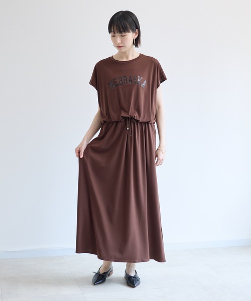 Paradise Picnic(パラダイスピクニック)の「33℃【接触冷感/UVカット】レイヤードライク機能素材ワンピース(ワンピース・レディース・ブラック/ブラウン・FREE)」の11枚目の写真