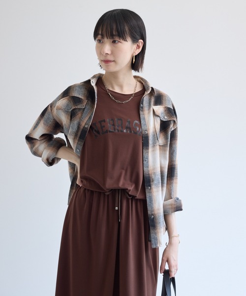Paradise Picnic(パラダイスピクニック)の「33℃【接触冷感/UVカット】レイヤードライク機能素材ワンピース(ワンピース・レディース・ブラック/ブラウン・FREE)」の21枚目の写真