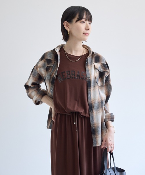 Paradise Picnic(パラダイスピクニック)の「33℃【接触冷感/UVカット】レイヤードライク機能素材ワンピース(ワンピース・レディース・ブラック/ブラウン・FREE)」の22枚目の写真