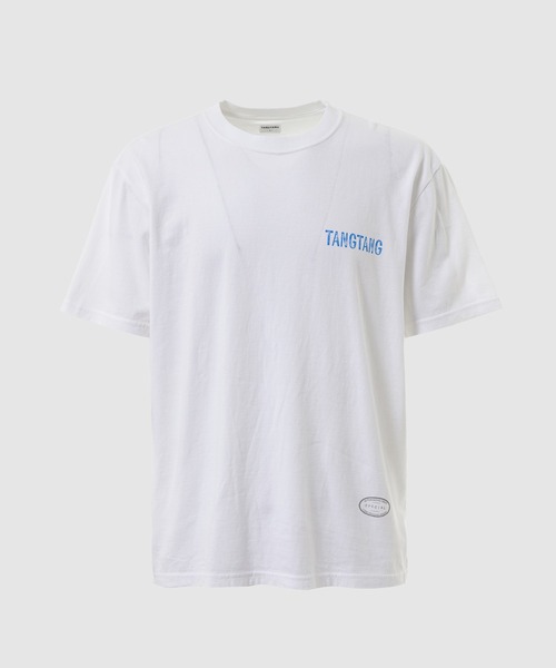 TANGTANG(タンタン)の「TANGTANG/STAMP(Tシャツ/カットソー・メンズ・ホワイト・M/L)」の1枚目の写真