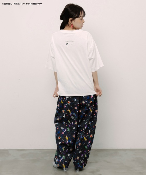ScoLar(スカラー)の「462016:クレヨンしんちゃん×ScoLar しんちゃんソファー柄T(Tシャツ/カットソー・レディース・オフホワイト/グリーン/ブラック・L/M)」の6枚目の写真