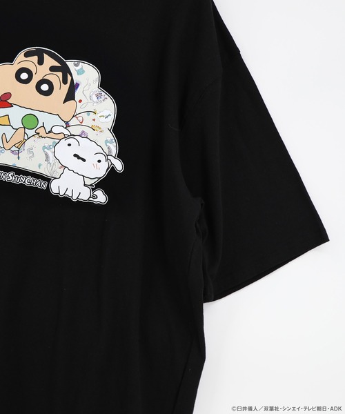 ScoLar(スカラー)の「462016:クレヨンしんちゃん×ScoLar しんちゃんソファー柄T(Tシャツ/カットソー・レディース・オフホワイト/グリーン/ブラック・L/M)」の16枚目の写真