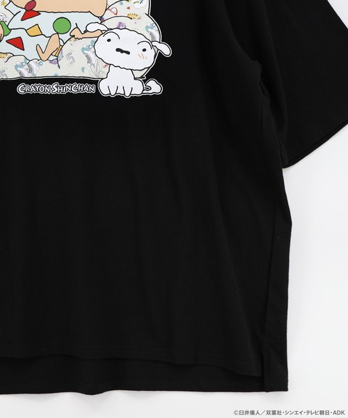 ScoLar(スカラー)の「462016:クレヨンしんちゃん×ScoLar しんちゃんソファー柄T(Tシャツ/カットソー・レディース・オフホワイト/グリーン/ブラック・L/M)」の17枚目の写真