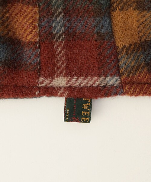 MICO COULIER(ミコクリエ)の「【TWEEDMILL】別注チェック柄フード付きマフラー(マフラー・レディース・グリーン系その他2/ベージュ系その他・FREE)」の10枚目の写真