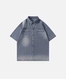 Star Embroidery Denim Shirt