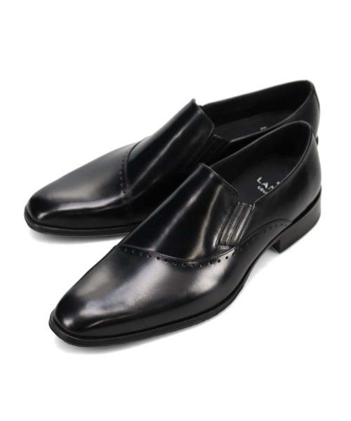 madras(マドラス)の「LANVIN COLLECTION スリッポン ドレスシューズ レザー ビジネスシューズ メンズ 本革 83525(ドレスシューズ・メンズ・ブラック/ダークブラウン・26cm/25.5cm/26.5cm/24.5cm/27cm/25cm)」の1枚目の写真