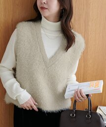 フェザーヤーンショートベスト