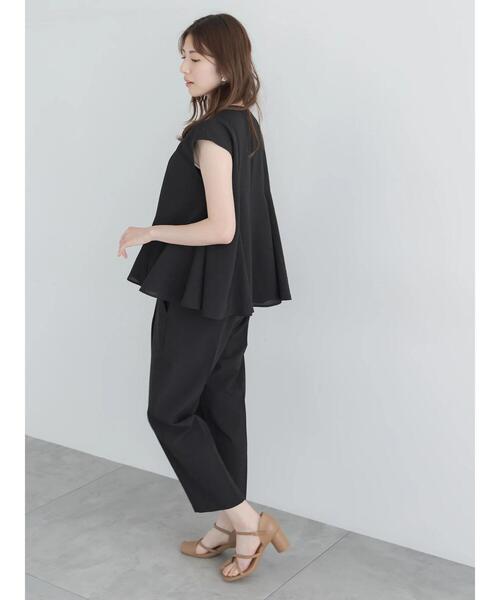 Te chichi（テチチ）の「【高通気】テーパードパンツ（セットアップ可）（その他パンツ・レディース・ブラック/オフホワイト/イエロー・F）」の7枚目の写真