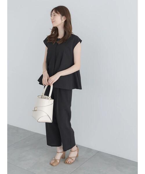 Te chichi（テチチ）の「【高通気】テーパードパンツ（セットアップ可）（その他パンツ・レディース・ブラック/オフホワイト/イエロー・F）」の8枚目の写真