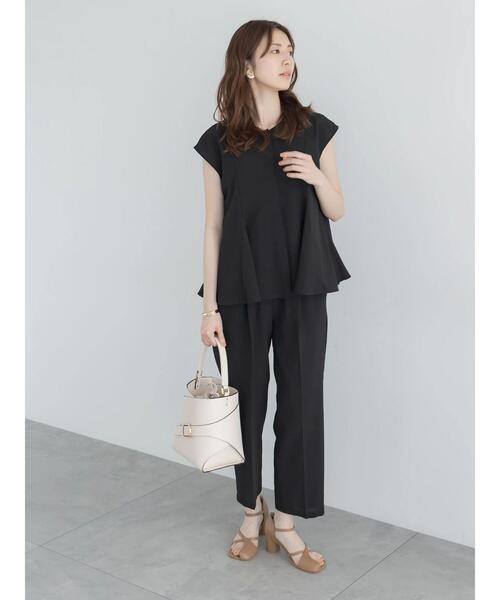 Te chichi（テチチ）の「【高通気】テーパードパンツ（セットアップ可）（その他パンツ・レディース・ブラック/オフホワイト/イエロー・F）」の10枚目の写真