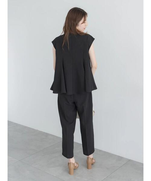 Te chichi（テチチ）の「【高通気】テーパードパンツ（セットアップ可）（その他パンツ・レディース・ブラック/オフホワイト/イエロー・F）」の12枚目の写真