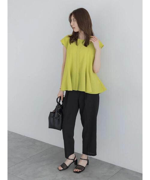 Te chichi（テチチ）の「【高通気】テーパードパンツ（セットアップ可）（その他パンツ・レディース・ブラック/オフホワイト/イエロー・F）」の22枚目の写真