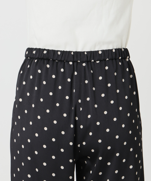 Spick & Span(スピックアンドスパン)の「《セットアップ可 / 追加》レースドッキングドットサテンパンツ(その他パンツ・レディース・ブラック・38/36)」の14枚目の写真