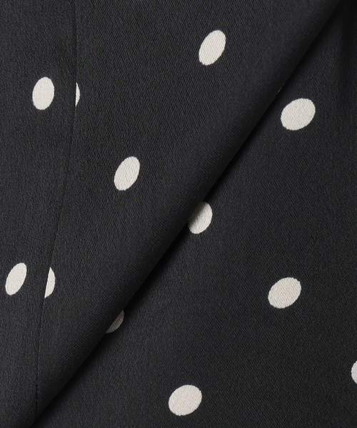 Spick & Span(スピックアンドスパン)の「《セットアップ可 / 追加》レースドッキングドットサテンパンツ(その他パンツ・レディース・ブラック・38/36)」の18枚目の写真