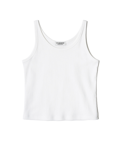 TTUDEMENT(トュードメント)の「50s EMBROIDERED SLEEVELESS T-SHIRT_WHITE(Tシャツ/カットソー・レディース・その他・SMALL/MEDIUM)」の2枚目の写真