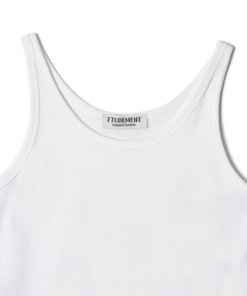 TTUDEMENT(トュードメント)の「50s EMBROIDERED SLEEVELESS T-SHIRT_WHITE(Tシャツ/カットソー・レディース・その他・SMALL/MEDIUM)」の4枚目の写真