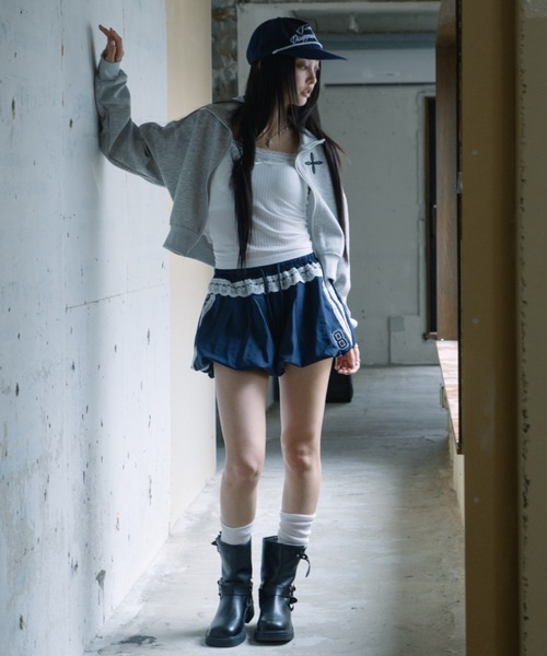 Haze Reverie(ヘイズレヴァリー)の「レースラインバルーンショートパンツ(その他パンツ・レディース・ブラック/ネイビー・FREE)」の8枚目の写真