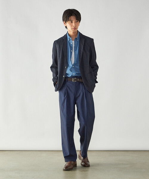 COMME CA ISM(コムサイズム)の「【スマートベーシックパンツ】ハイテンションツイル ワイドテーパードパンツ(その他パンツ・メンズ・ベージュ・L/M/S)」の5枚目の写真