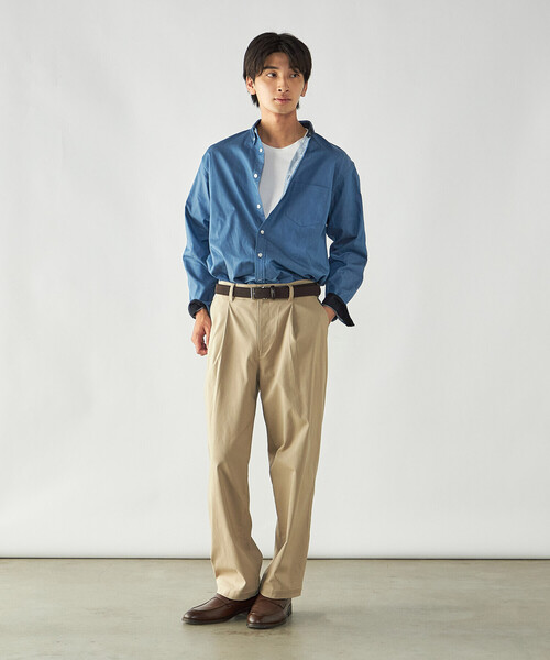 COMME CA ISM(コムサイズム)の「【スマートベーシックパンツ】ハイテンションツイル ワイドテーパードパンツ(その他パンツ・メンズ・ベージュ・L/M/S)」の11枚目の写真