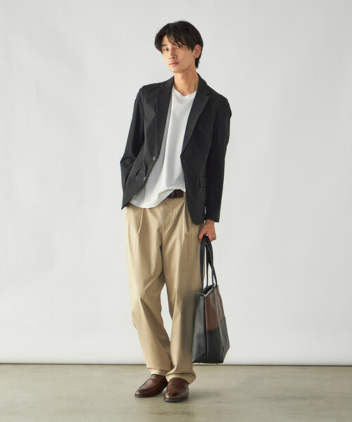 COMME CA ISM(コムサイズム)の「【スマートベーシックパンツ】ハイテンションツイル ワイドテーパードパンツ(その他パンツ・メンズ・ベージュ・L/M/S)」の15枚目の写真