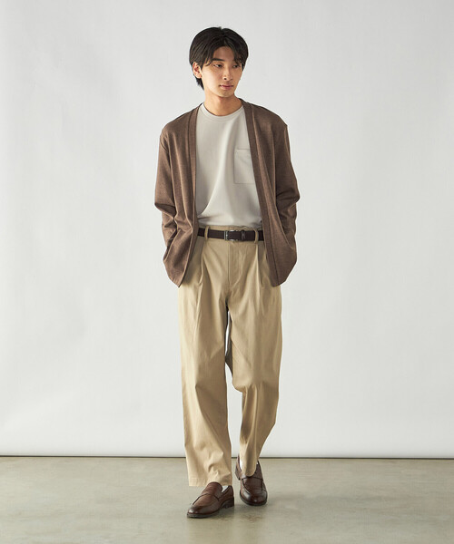 COMME CA ISM(コムサイズム)の「【スマートベーシックパンツ】ハイテンションツイル ワイドテーパードパンツ(その他パンツ・メンズ・ベージュ・L/M/S)」の16枚目の写真