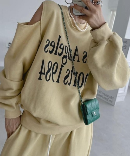 semplice(センプリチェ)の「カットソー【韓国ファッション】(Tシャツ/カットソー・レディース・イエロー/グレー/ブラック・F)」の3枚目の写真