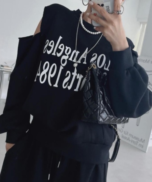 semplice(センプリチェ)の「カットソー【韓国ファッション】(Tシャツ/カットソー・レディース・イエロー/グレー/ブラック・F)」の2枚目の写真