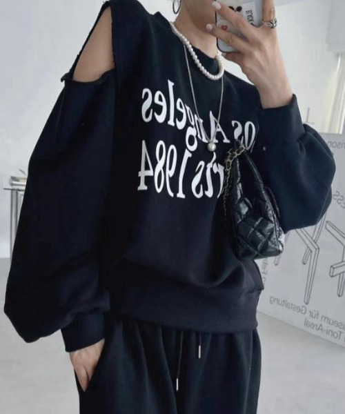semplice(センプリチェ)の「カットソー【韓国ファッション】(Tシャツ/カットソー・レディース・イエロー/グレー/ブラック・F)」の4枚目の写真