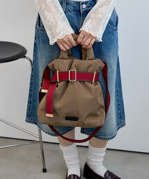 OUTDOOR PRODUCTS × FREAK'S STORE/アウトドアプロダクツ 2WAY ベルト付きナイロンパフトートバッグ