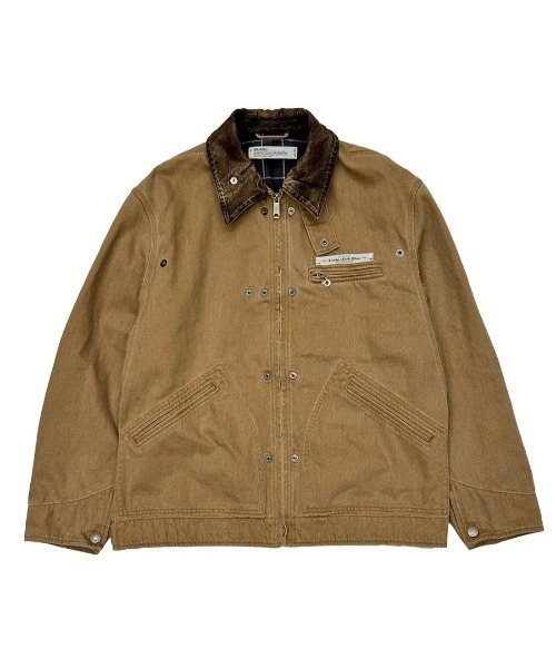 DAIRIKU（ダイリク）の「Dairiku WorkWearVintage WashJacket（ブルゾン・メンズ・ブラック/ベージュ・MEDIUM）」の3枚目の写真