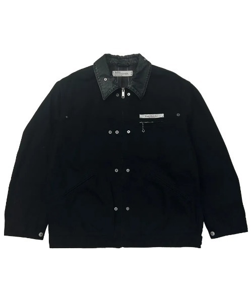 DAIRIKU（ダイリク）の「Dairiku WorkWearVintage WashJacket（ブルゾン・メンズ・ブラック/ベージュ・MEDIUM）」の5枚目の写真