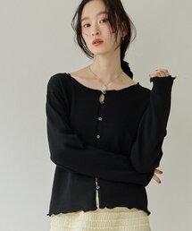 【Noka】黒釦ニットカーディガン《WEB限定》